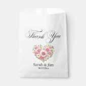 Herzlichen Dank für die Gastgeschenk Hochzeiten Geschenktütchen (Vorderseite)