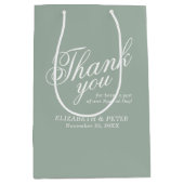 Herzlichen Dank für die Hochzeit der Marine Mittlere Geschenktüte (Vorderseite)