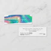 Herzlichen Dank für die Ordnung Mini Visitenkarte (Vorne/Hinten)