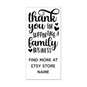 Herzlichen Dank für die Unterstützung des Familien Gummistempel (Prägung)