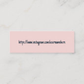 Herzlichen Dank für die Unterstützung meines klein Mini Visitenkarte (Rückseite)