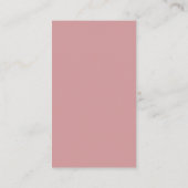 Herzlichen Dank für Hochzeiten, Pastel Dusty Rose Begleitkarte (Rückseite)