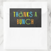 Herzlichen Dank für Ihr Dankeschön Rechteckiger Aufkleber (Tasche)