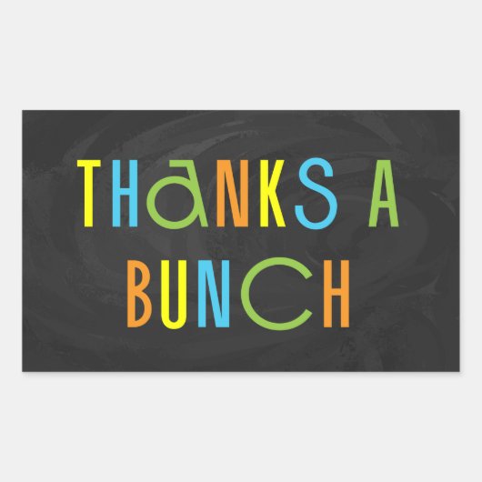 Herzlichen Dank für Ihr Dankeschön Rechteckiger Aufkleber (Vorderseite)