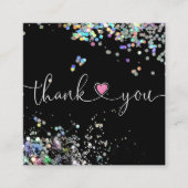 Herzlichen Dank für Ihre Bestellung Quadratische Visitenkarte (Vorderseite)