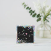 Herzlichen Dank für Ihre Bestellung Quadratische Visitenkarte (Stehend Vorderseite)