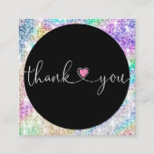 Herzlichen Dank für Ihre Bestellung Quadratische Visitenkarte (Vorderseite)