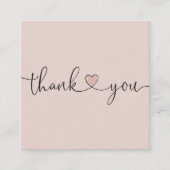 Herzlichen Dank für Ihre Bestellung Quadratische Visitenkarte (Vorderseite)