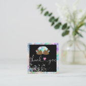 Herzlichen Dank für Ihre Bestellung Quadratische Visitenkarte (Stehend Vorderseite)