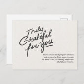 Herzlichen Dank für Sie Postkarte (Vorne/Hinten)