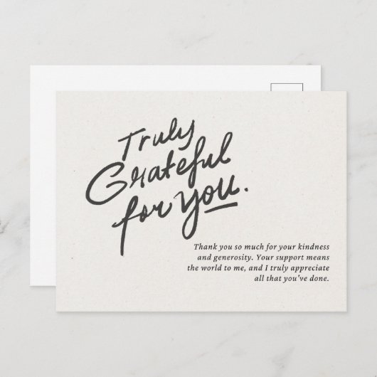 Herzlichen Dank für Sie Postkarte (Vorne/Hinten)