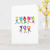 Herzlichen Dank Ihnen Niedlichen Cartoon Diverse K Karte (Gelbe Blume)