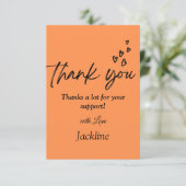 Herzlichen Dank Karte (Stehend Vorderseite)