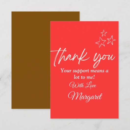 Herzlichen Dank Karte (Vorne/Hinten)