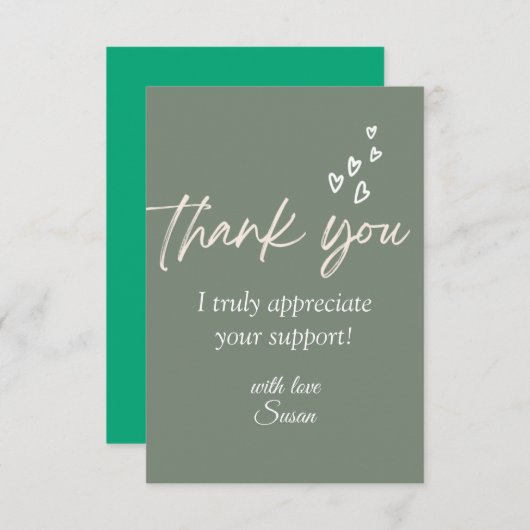 Herzlichen Dank Karte (Vorne/Hinten)