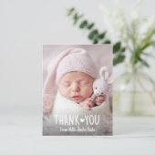 Herzlichen Dank Karte, Baby Foto danke Karte (Stehend Vorderseite)
