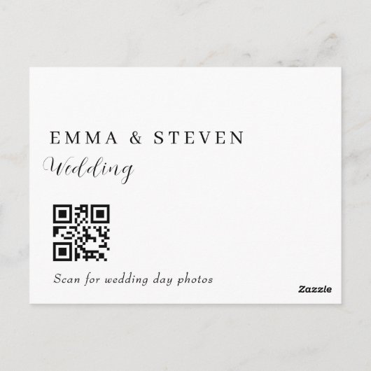 Herzlichen Dank Karte, Hochzeit danke Ihnen Karte (Rückseite)