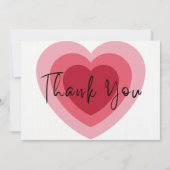 Herzlichen Dank: Liebe im Überfluss Dankeskarte (Vorderseite)