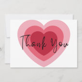 Herzlichen Dank: Liebe im Überfluss Dankeskarte (Vorderseite)