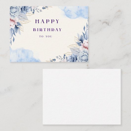 Herzlichen Dank Mitteilungskarte (Vorne/Hinten)