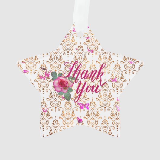 Herzlichen Dank Ornament (Rückseite)