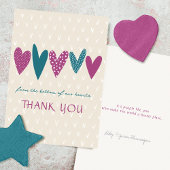 Herzlichen Dank, Plum Aquamarin Dankeskarte