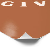 Herzlichen Dank Poster (Ecke)