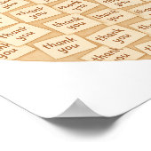 Herzlichen Dank Poster (Ecke)