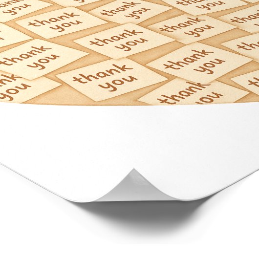 Herzlichen Dank Poster (Ecke)