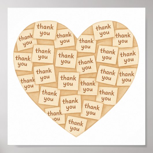 Herzlichen Dank Poster (Vorne)