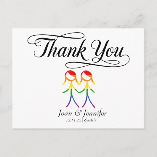 Herzlichen Dank Postkarte (Vorderseite)