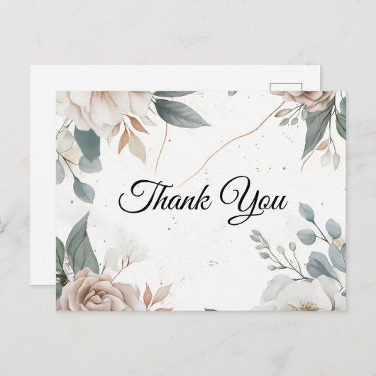 Herzlichen Dank Postkarte (Vorne/Hinten)