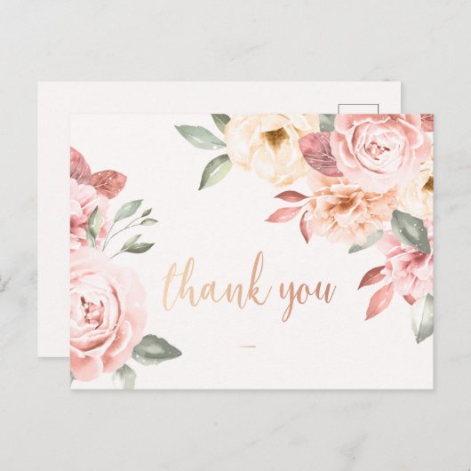 Herzlichen Dank Postkarte (Vorne/Hinten)