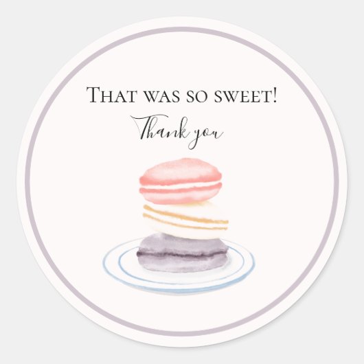 Herzlichen Dank Runder Aufkleber (Vorderseite)