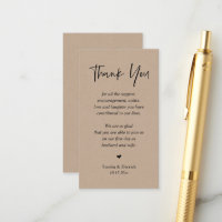 Herzlichen Dank, Rustic Brown Kraft