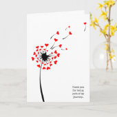 Herzlichen Dank und Leuchte Karte (Gelbe Blume)