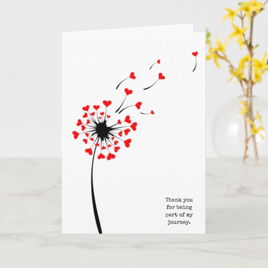 Herzlichen Dank und Leuchte Karte (Gelbe Blume)