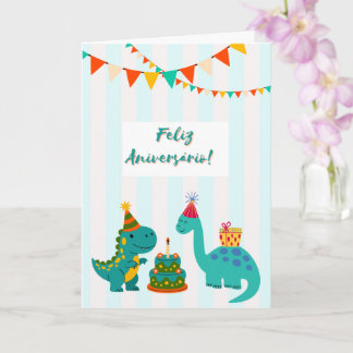 Herzlichen Geburtstag Dinosaurierkarte Karte