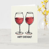 Herzlichen Geburtstag Kardinalglas Karte (Gelbe Blume)