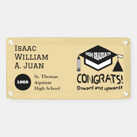 Herzlichen Glückwunsch, 2024 Absolvent! Banner (Horizontal)