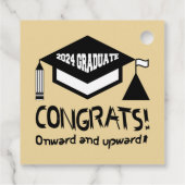 Herzlichen Glückwunsch, 2024 Absolvent! Geschenkanhänger (Rückseite)