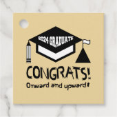 Herzlichen Glückwunsch, 2024 Absolvent! Geschenkanhänger (Vorderseite)