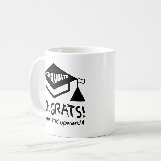 Herzlichen Glückwunsch, 2024 Absolvent! Kaffeetasse (Vorderseite Links)