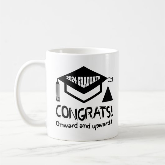 Herzlichen Glückwunsch, 2024 Absolvent! Kaffeetasse (Links)