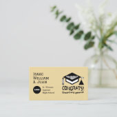 Herzlichen Glückwunsch, 2024 Absolvent! Visitenkarte (Stehend Vorderseite)