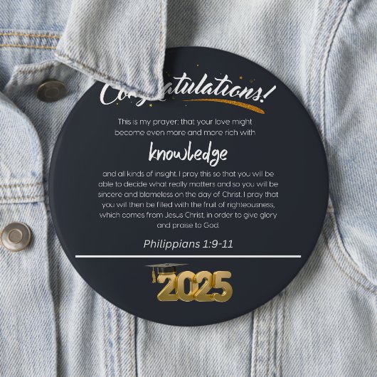 Herzlichen Glückwunsch 2025 Philippinen 1:9-11 Chr Button (Beispiel)