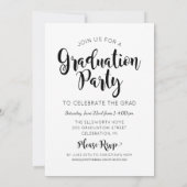 Herzlichen Glückwunsch 2025 Rose Gold Abschluss Fo Einladung (Rückseite)