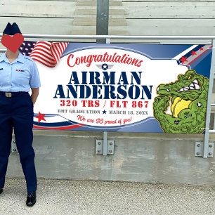 Herzlichen Glückwunsch 320 Gators Air Force Abschl Banner