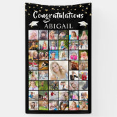 Herzlichen Glückwunsch 45 Foto Collage Abschluss Banner (Vertikal)