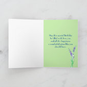 Herzlichen Glückwunsch 45. Geburtstag Schwester Bl Karte (Innenseite)